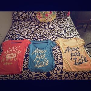 3 Aeropostale shirts